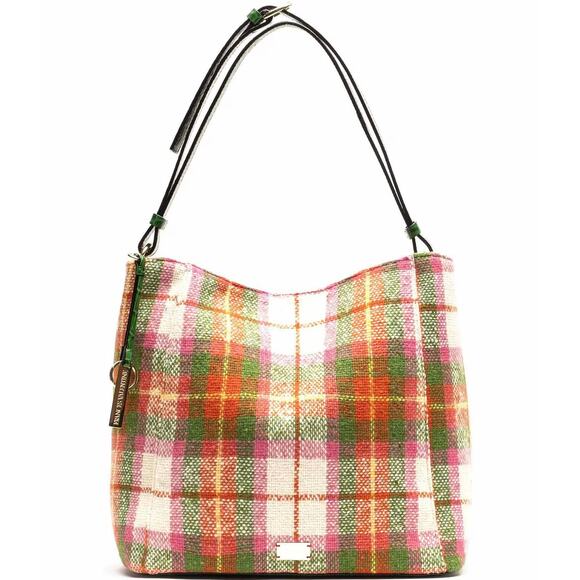 Frances Valentine Juno Central Park Plaid Slouchy Hobo Bag - Picture 1 of 7